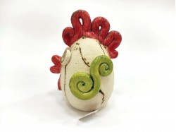 Velik keramični dekorativni piščanec – motiv 3