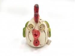 Velik keramični dekorativni piščanec – motiv 3