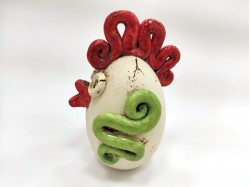 Velik keramični dekorativni piščanec – srednji