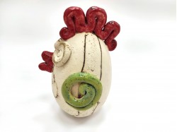 Velik keramični dekorativni piščanec – motiv 2