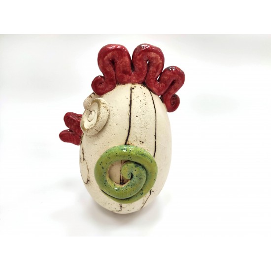 Velik keramični dekorativni piščanec – motiv 2