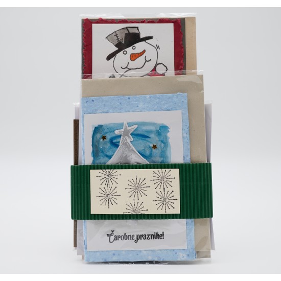 Komplet novoletnih voščilnic 5/1